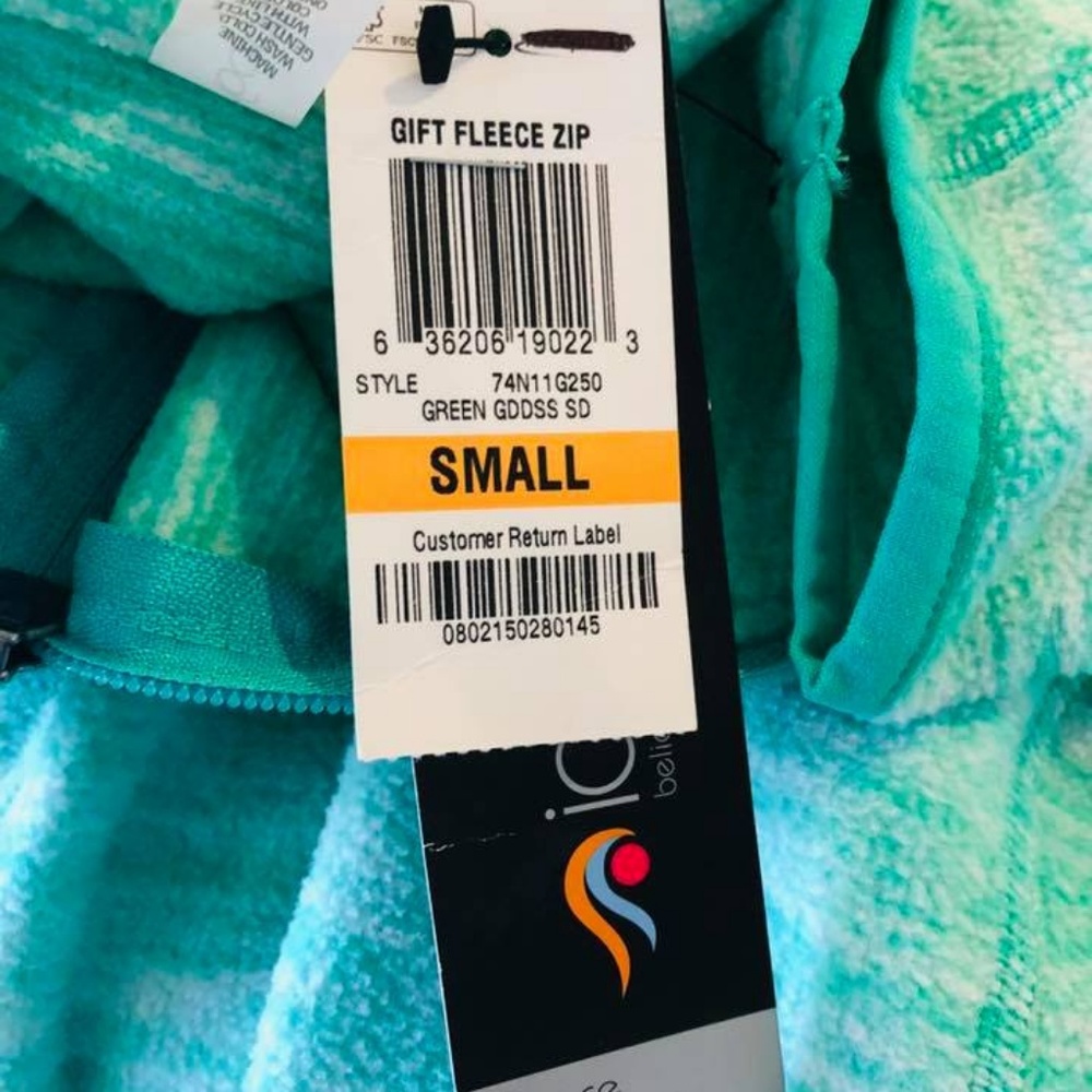 NWT Ideology fleece quarter zip top sweatshirt S - Picture 3 of 3